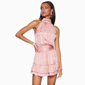 Ramy Brook Pink Halter Mini Dress